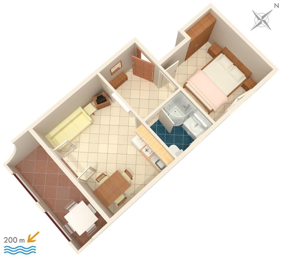 Apartments With A Parking Space Baska Voda, Makarska - 2709 Extérieur photo