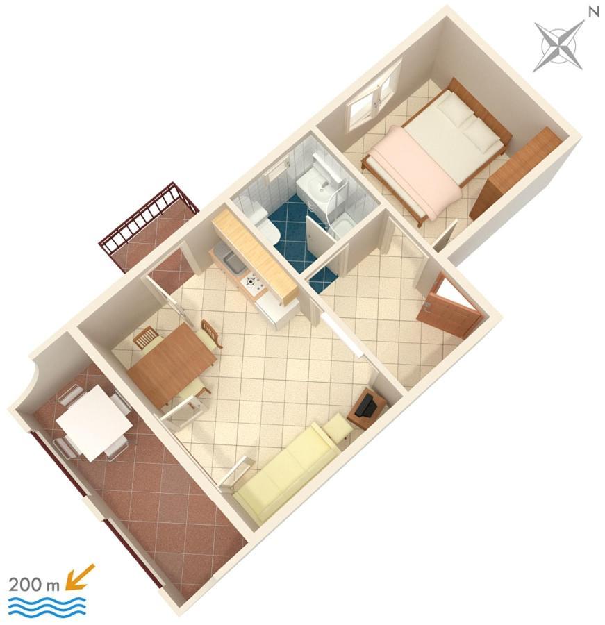 Apartments With A Parking Space Baska Voda, Makarska - 2709 Extérieur photo